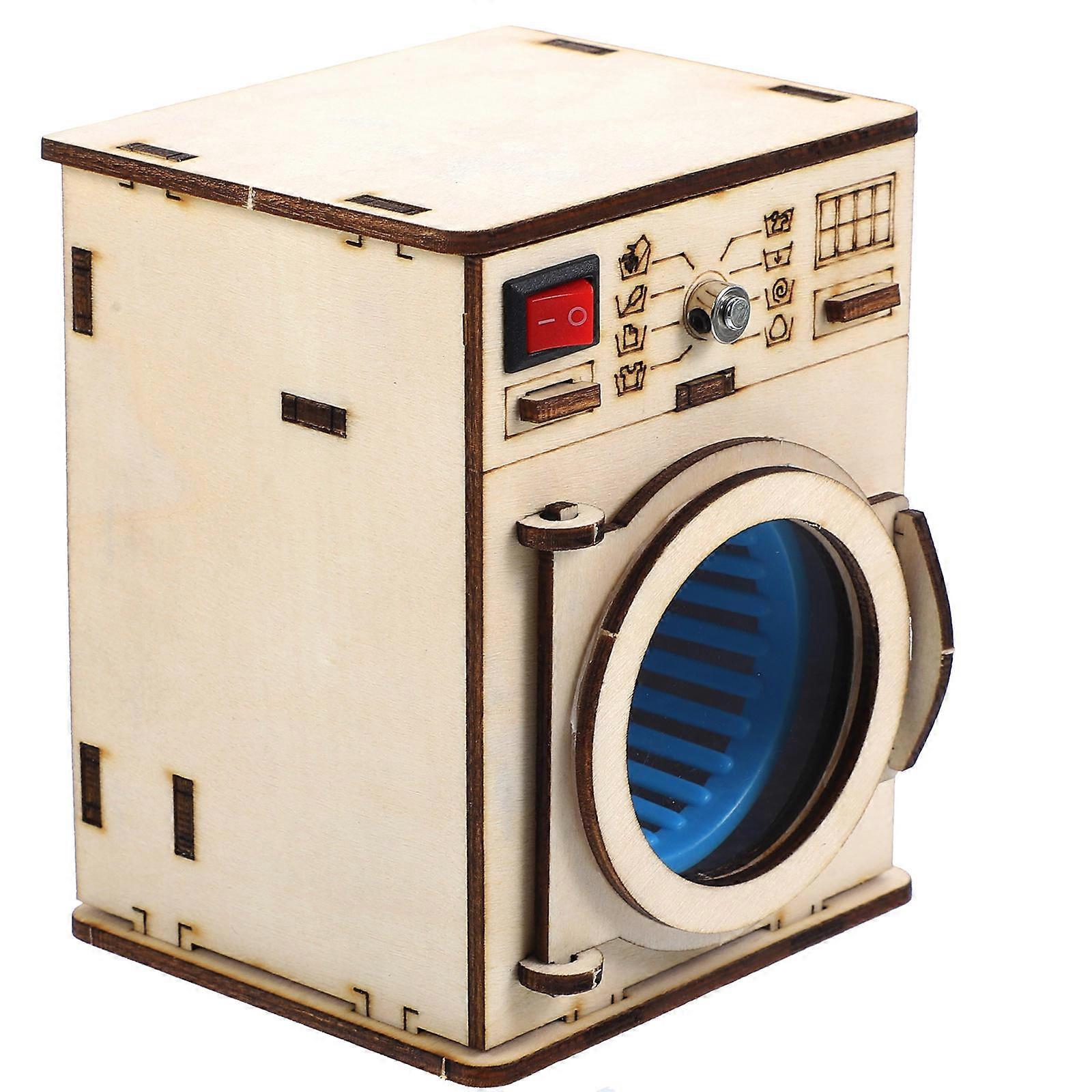 Washing Machine Toy Wooden Science Experiment for Playing 1Set