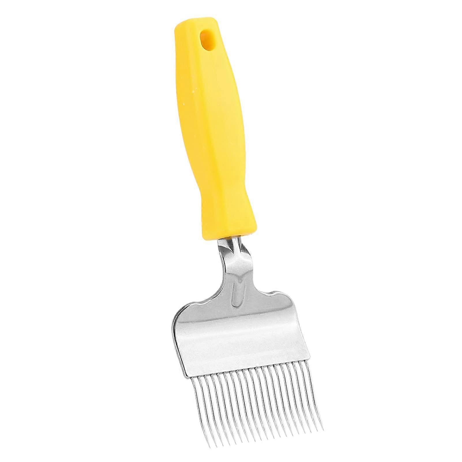 Beekeeping Uncapping Fork with Stainless Steel Tines and Ergonomic Plastic Handle for Honey Frames