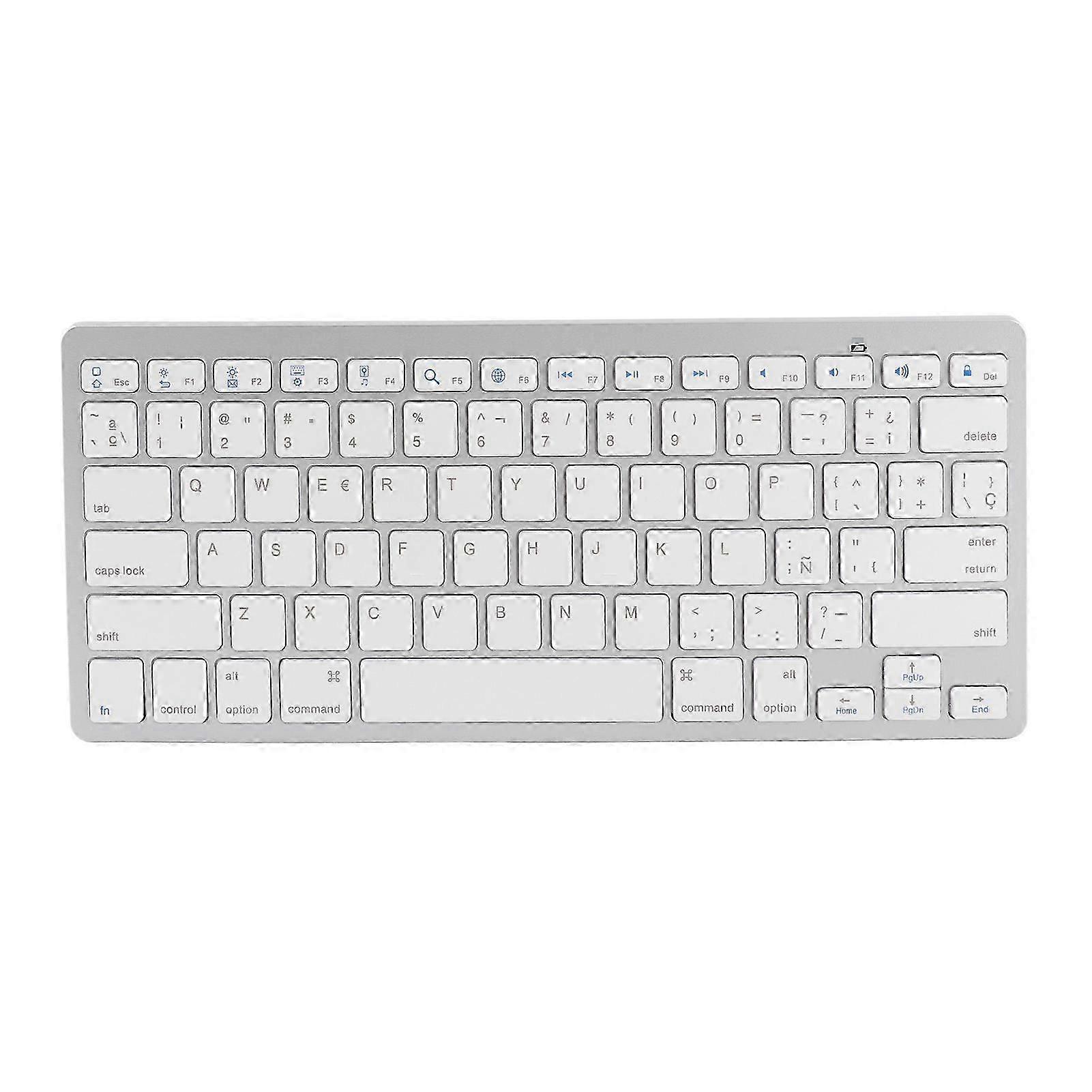Wireless Bluetooth Keyboard Portable Compact Ultra Thin Bilingual Universal for PC Laptop 25-26