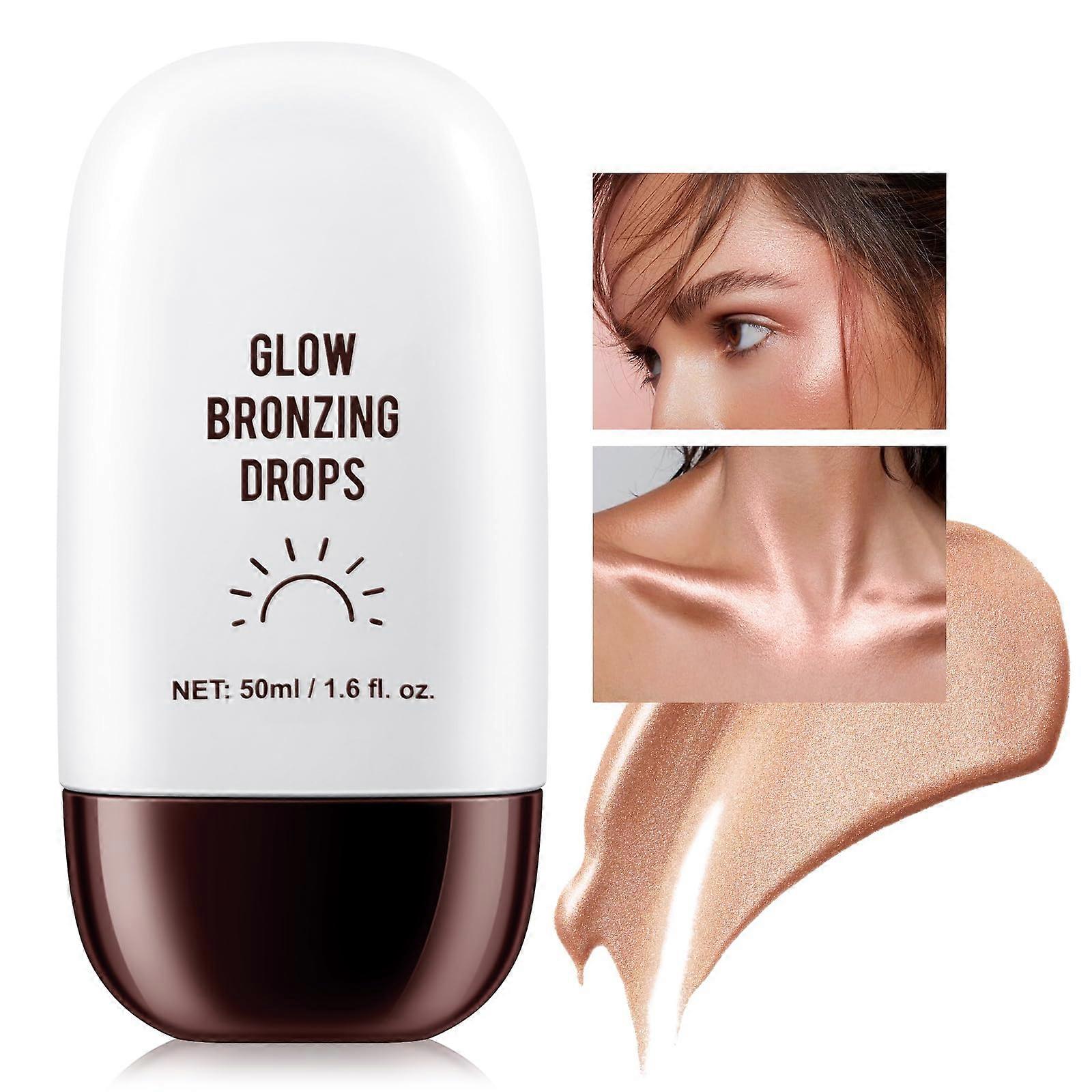 Liquid Highlighter for Face and Body, Waterproof Bronzing Shimmer Glow, Lightweight Blendable Formula