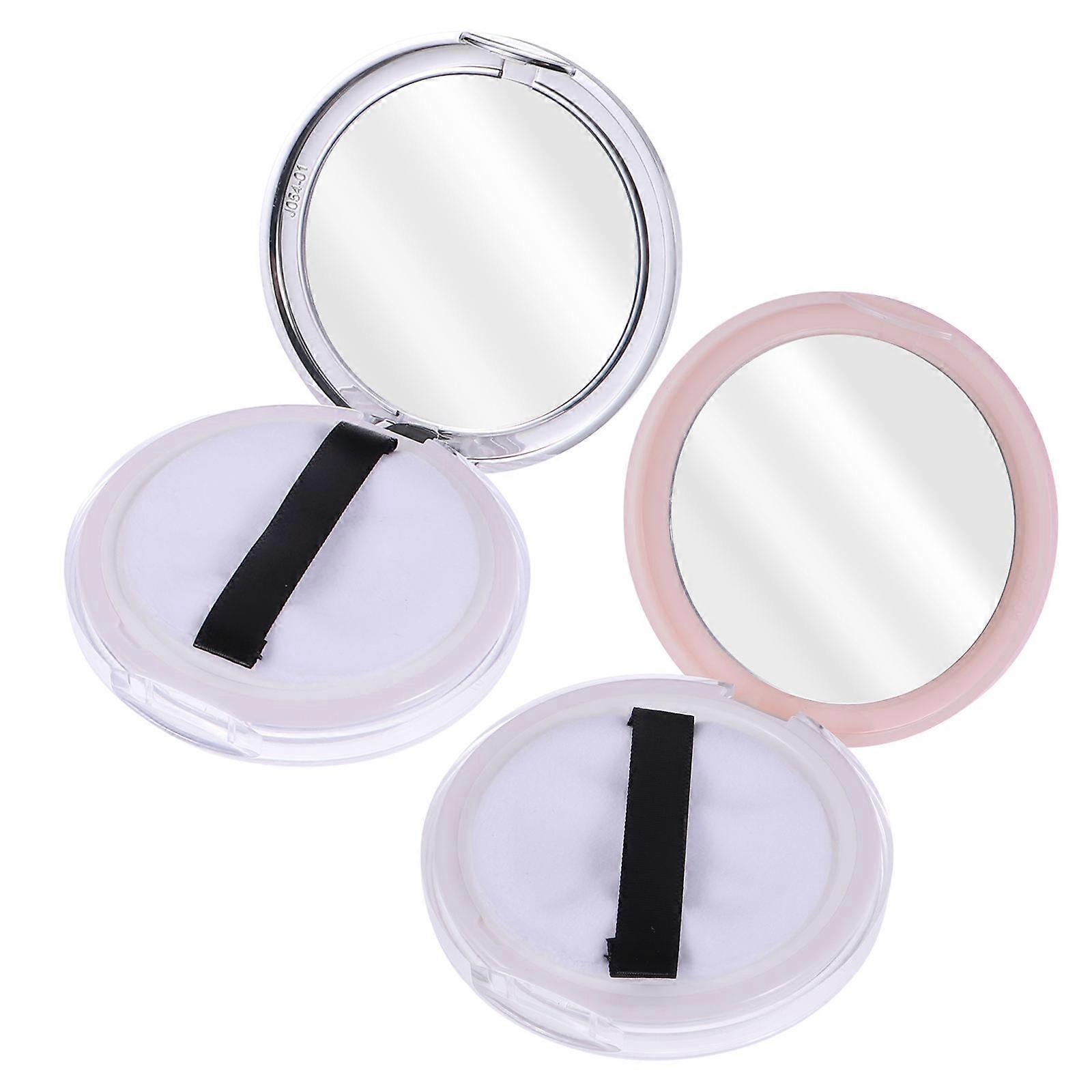 Makeup Powder Box Portable Storage Container for 2Pcs