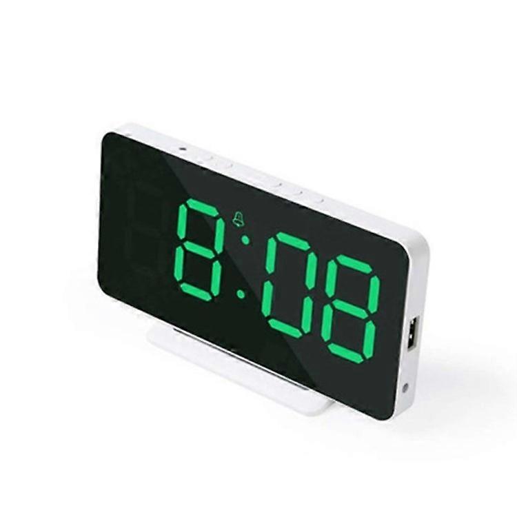 6.5-inch Digital Alarm Clock LED Time Display Snooze Function Temperature Detect Adjustable Brightne