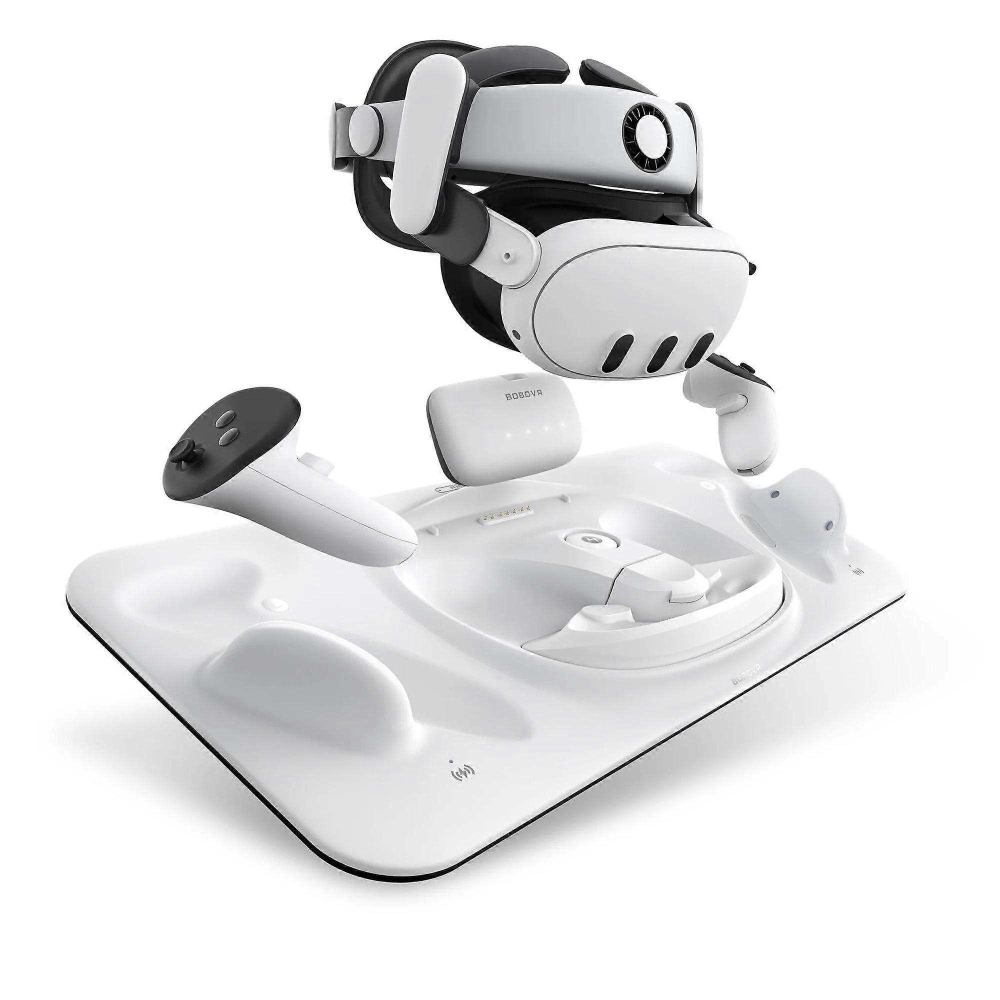 BOBOVR D3 For Meta Quest 3 VR Headset Controller Battery Charging Dock with 2 Batteries