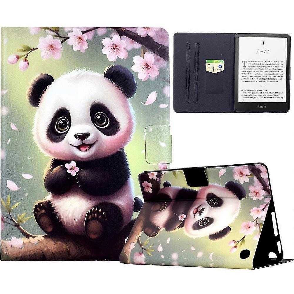 For Amazon Fire 7 (2022) Stand Case Pattern Printing Tablet Leather Cover with Auto Wake/Sleep