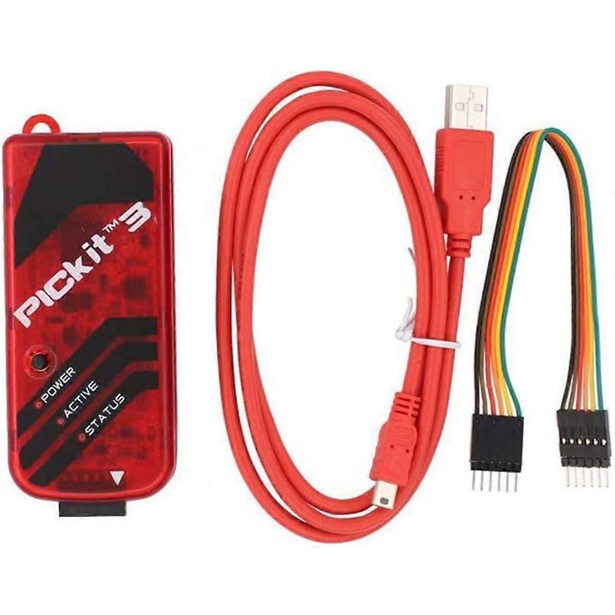 1PCS PICkit3 Electronic Chips Emulator MPLAB PICkit 3 PIC Microcontroller Chip in-Circuit Debugger