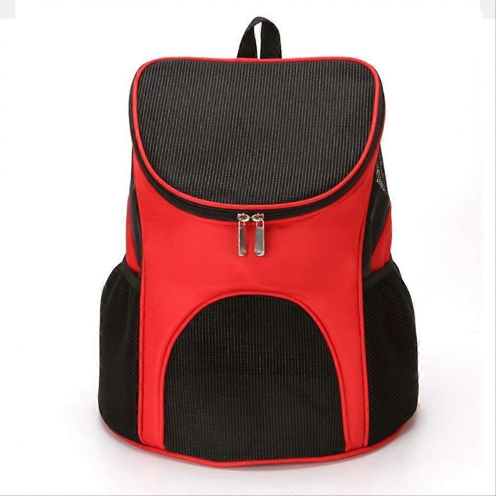Pet Travel Backpack with Breathable Mesh, Foldable Lightweight Design and Large Capacity Pocket