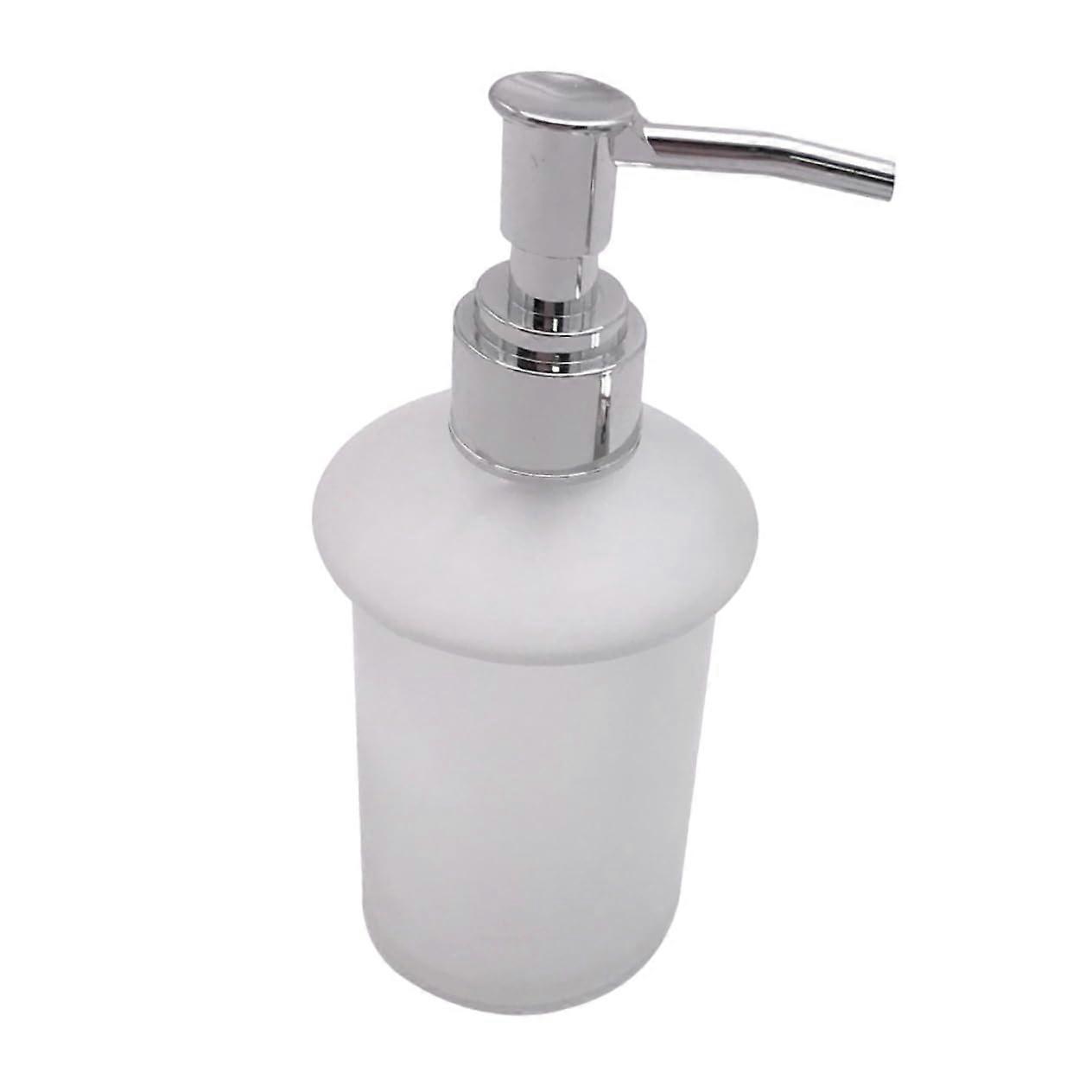 Wall Mounted Liquid Soap Dispenser with Transparent Window and Non Slip Button for Bathroom Kitchen