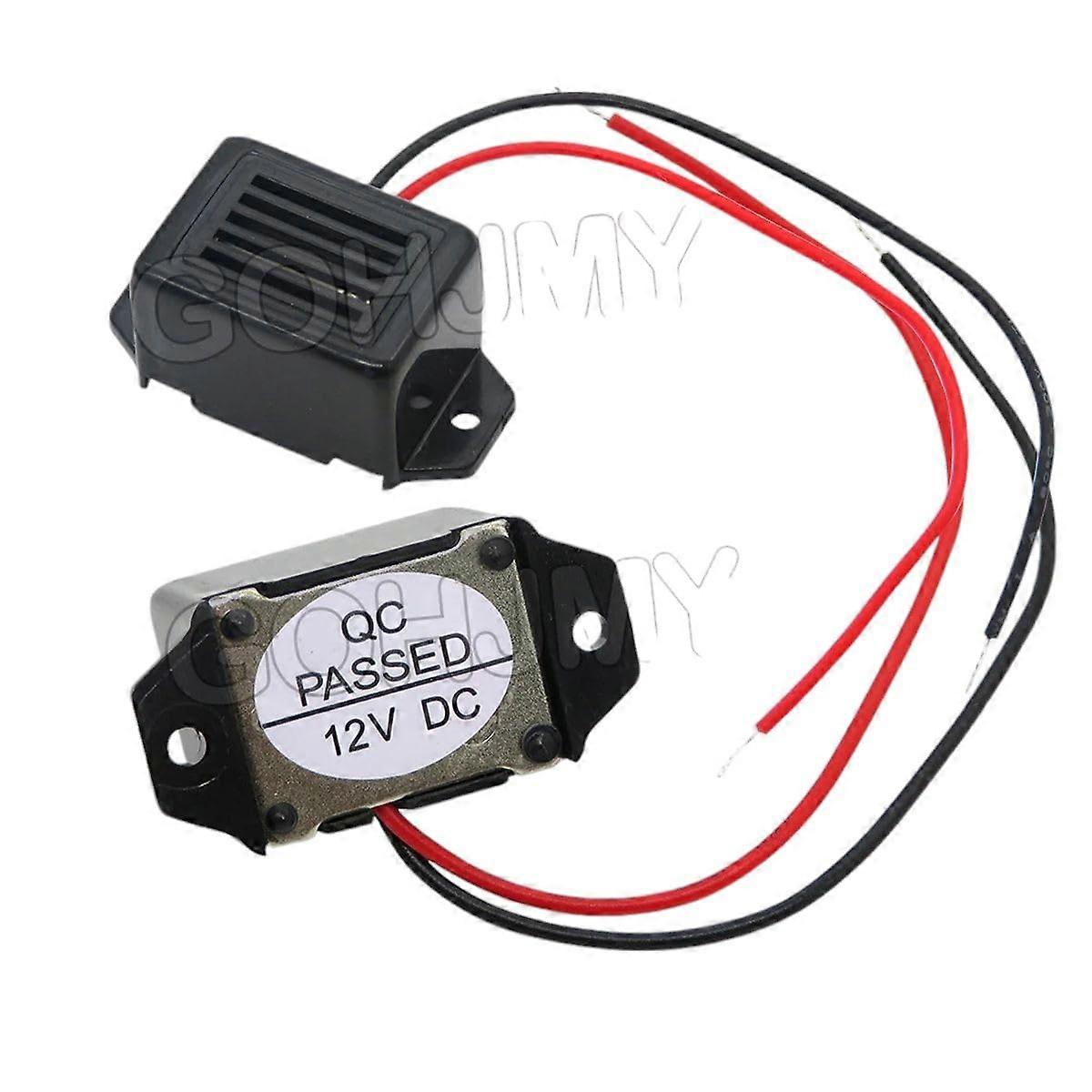 1PCS DC 12V 85dB Mini Electronic Alarm Buzzer Constant Tone  Volume Easy Installation