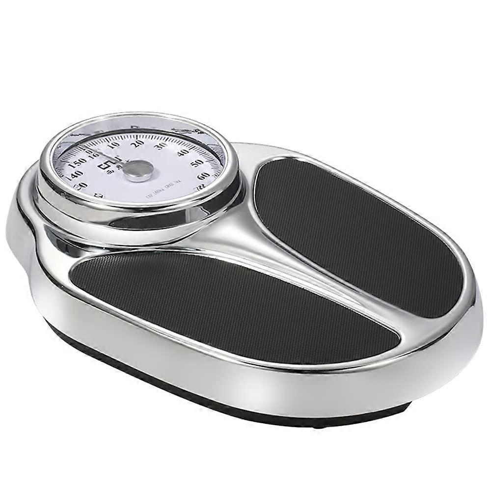 Mechanical Bathroom Scale with Large Analog Dial, Heavy Duty NonSlip Platform, Battery
