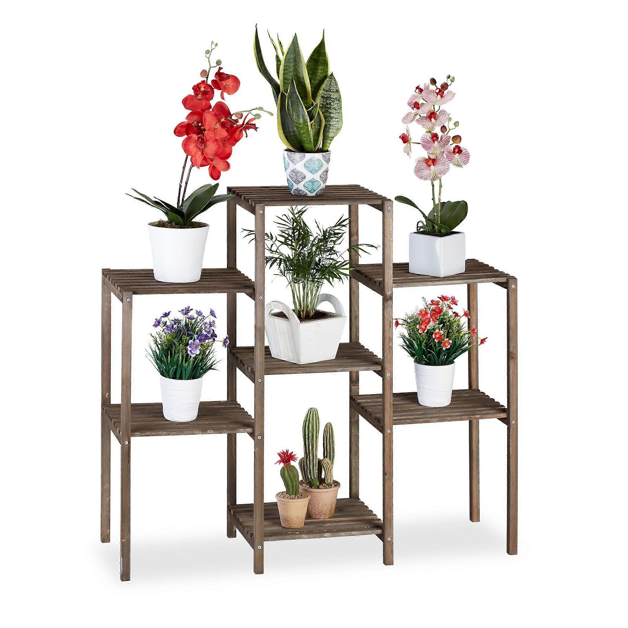 Plant shelf with 6-7 shelves