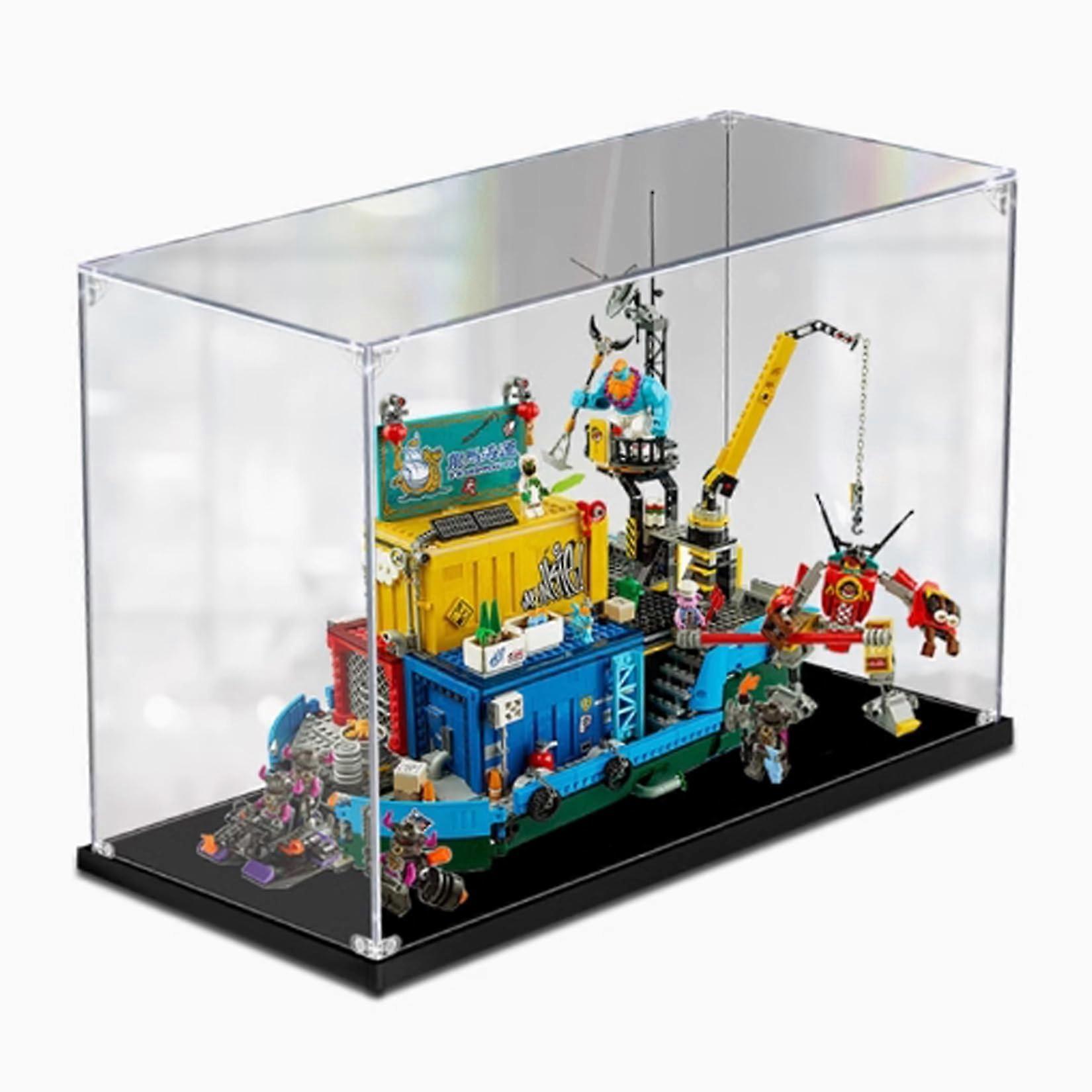 Display Case for  80013 Universal Sea Base, Clear Acrylic Dustproof Box, 3mm Protective Enclosure