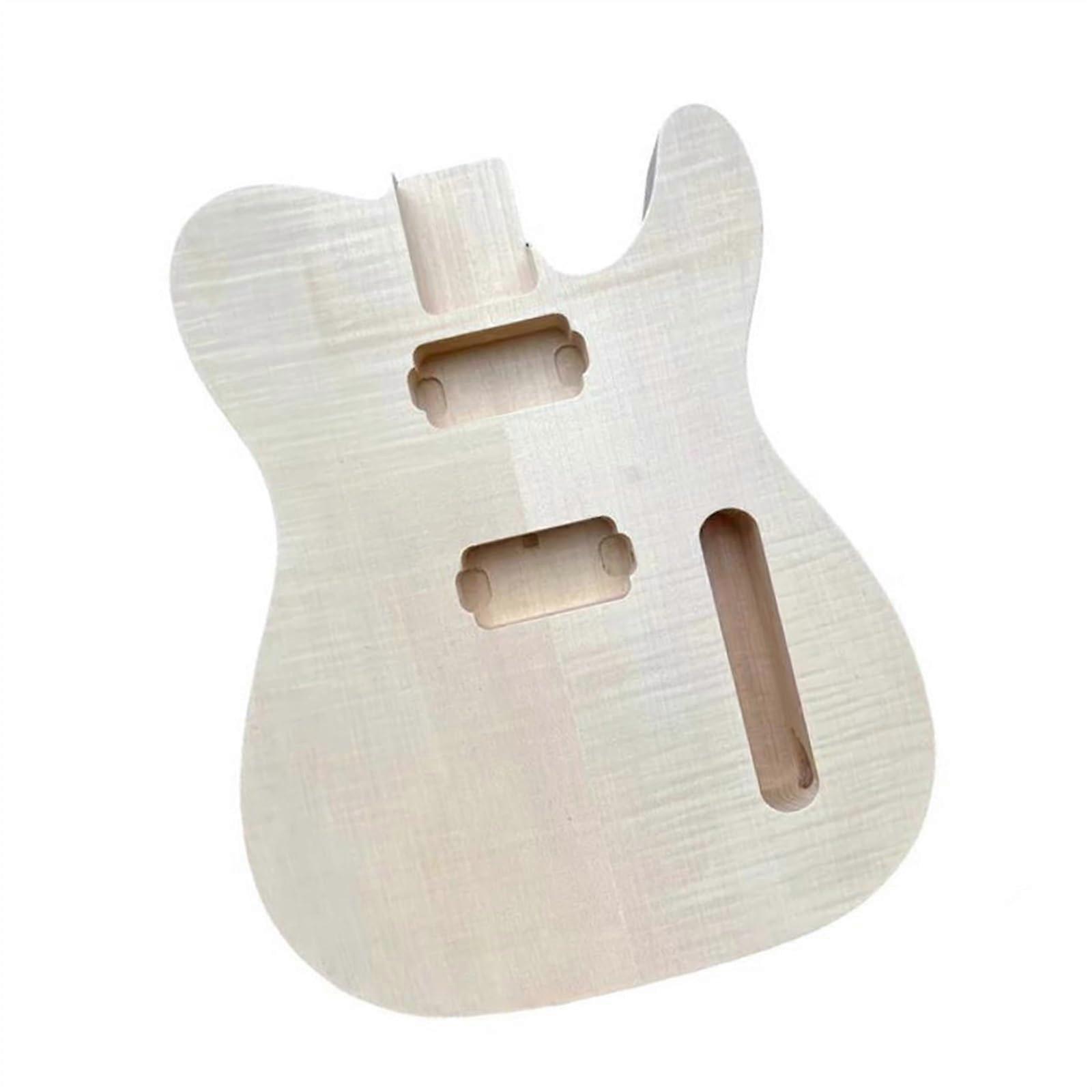 DIY Electric Guitar Body TL Style Unfinished Solid Wood Kit with Hardware and Binding