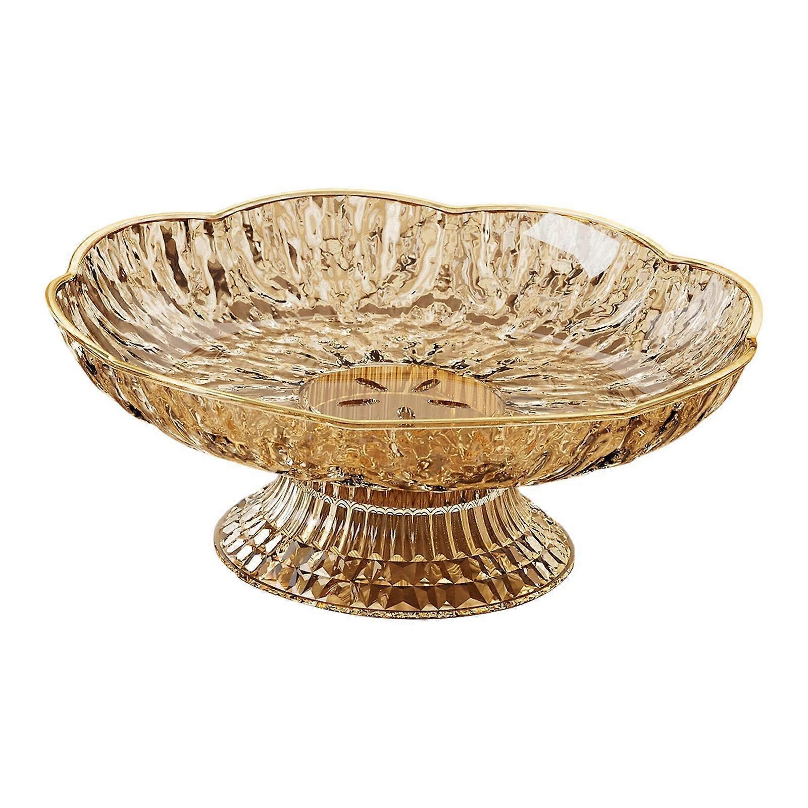 Fruit Basket Vegetable Holder Serving Table Centerpiece Bread with Drain Hole