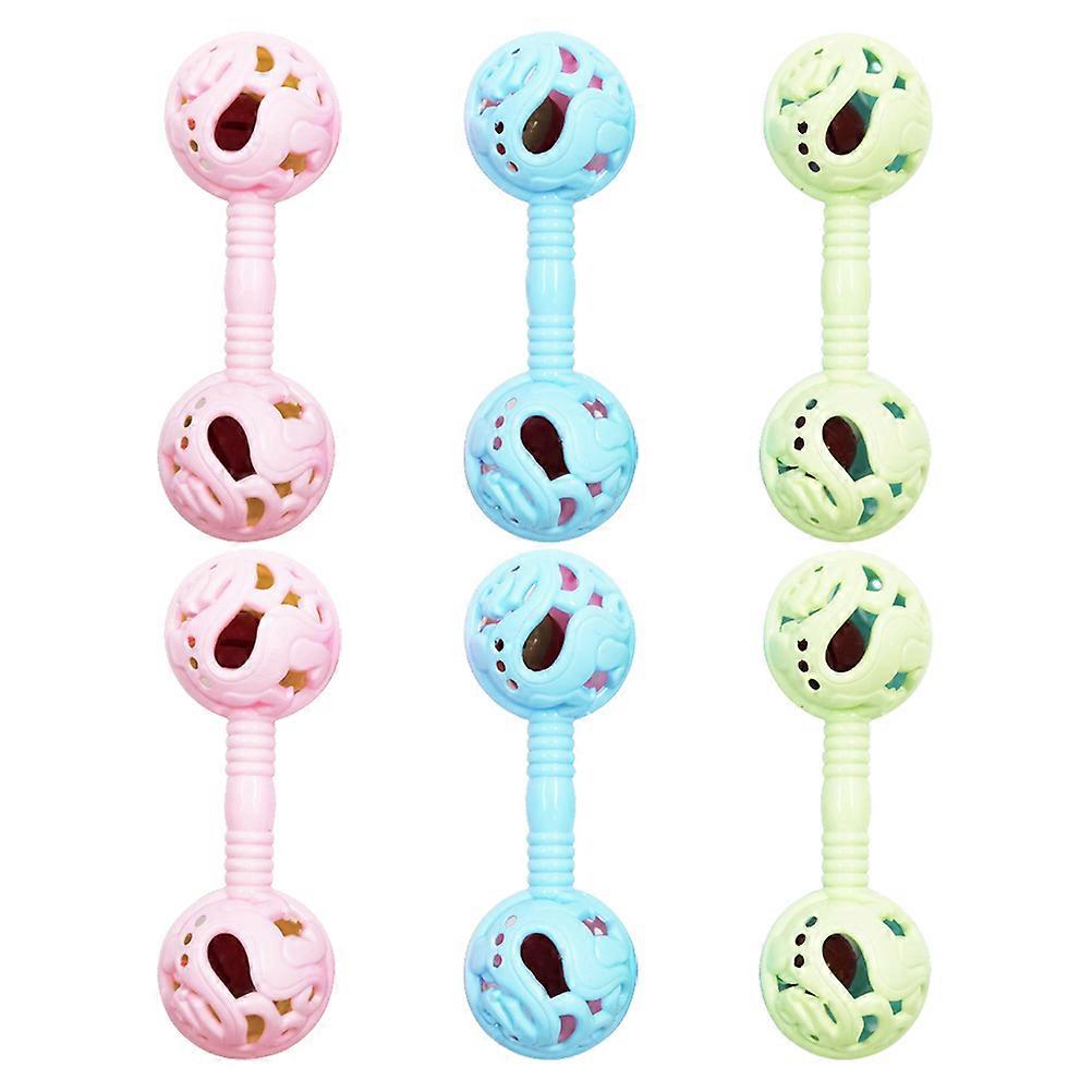 Infant Adorable Dumbbell Educational with 6Pcs Quantity