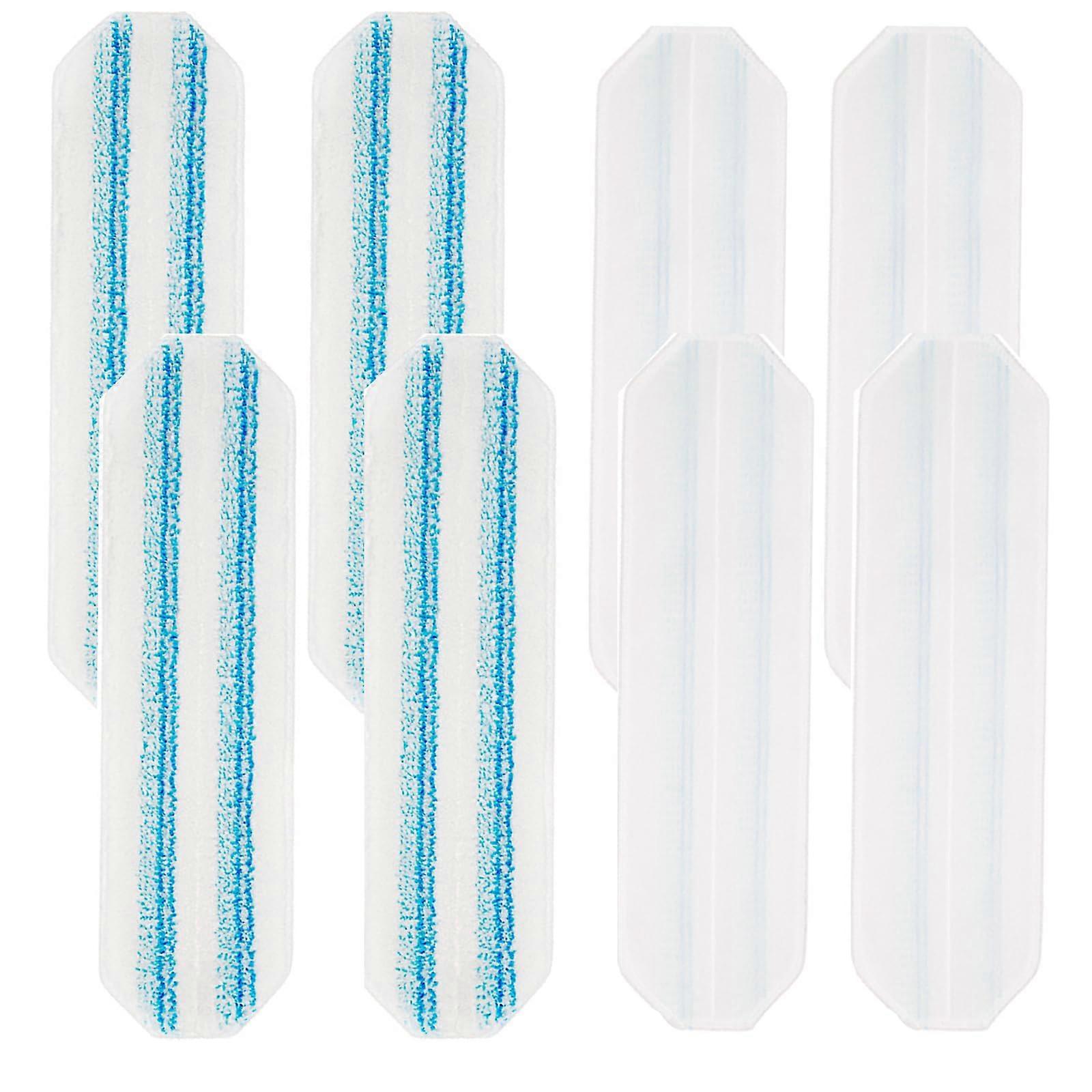 8 Pack Microfiber Mop Pads for H2Pro Replacement, Washable Floor Covers Compatible with Vileda OCedar