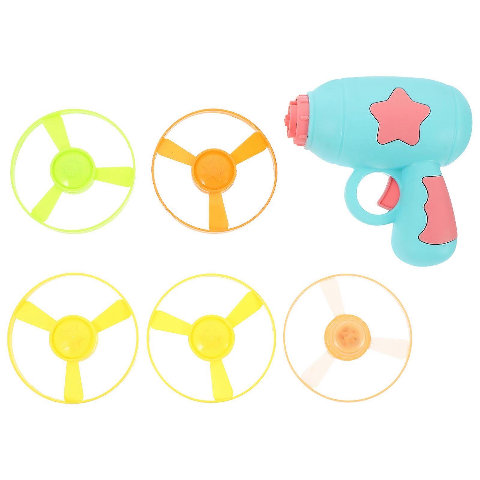 Interactive Flying Disc Toy Rotating Flying Disc for Children 5Sets