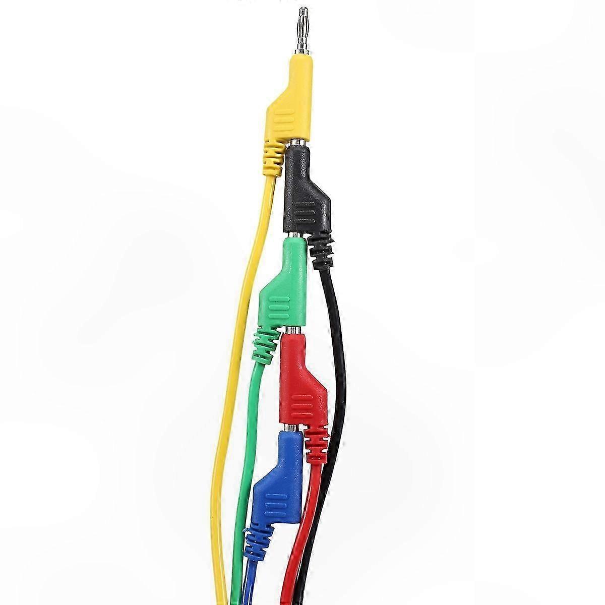5PCS Stackable Banana Plug Test Cables 3.3Ft/1M