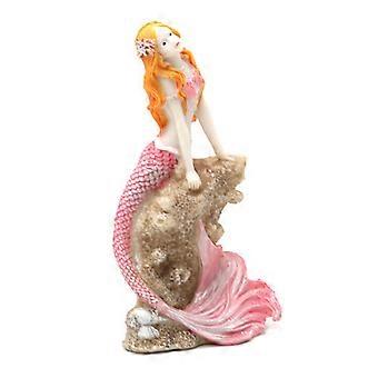 Aquarium Mermaid Statue Realistic Shape DIY Resin Whimsical Design Aquarium Mermaid Decoration Pet