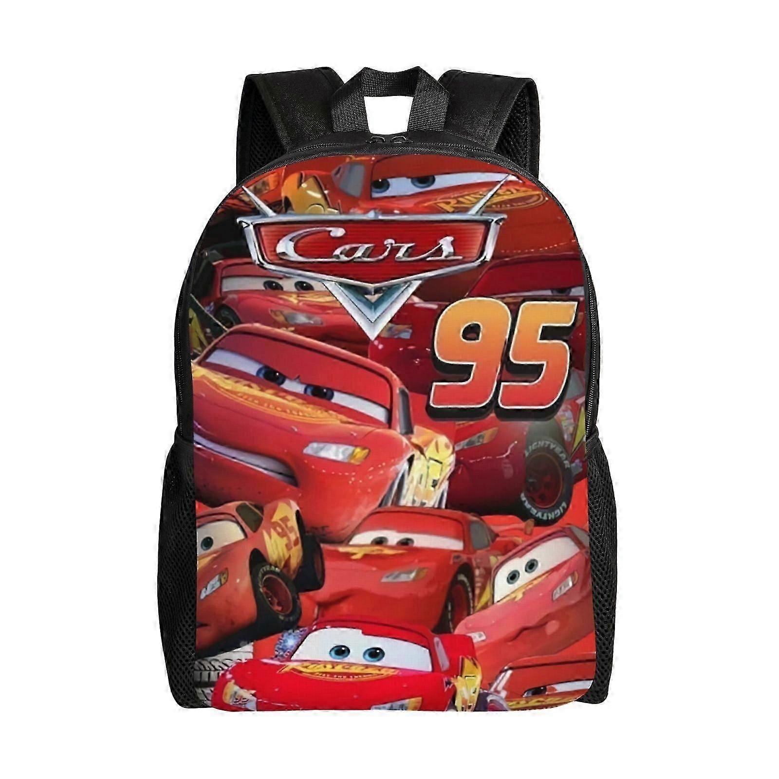 ck627 Disney Pixar Cars Backpack Anime Cute Elementary Students Book Bag School Bag For Boys Girls And