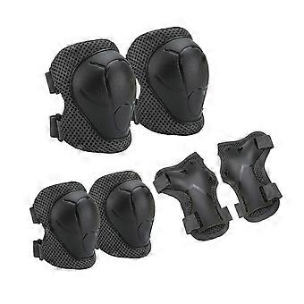 6Pcs Kids Skating Protective Gear Kit - Knee Elbow Wrist Guard Set