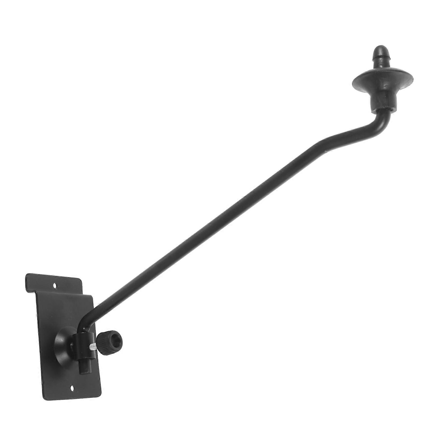 Cymbal Wall Mount Display Rack with Adjustable Arm and Secure Hooks for Drum Kit Storage