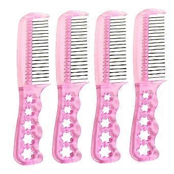 4pcs Professional Hairdressing Wig Combs Women Combs Wig Combs Wig Steel Combs