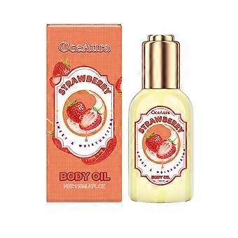 Strawberry Flavored Body Moisturizing Care Oil, Gentle Care Body Skin Moisturizing Care Oil