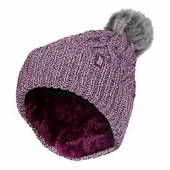 Heat Holders - Ladies Cuffed Pom Pom Beanie