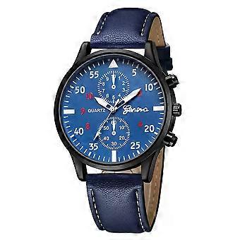 Luxuriöse Herrenuhr, modisch, kompatibel mit Herren-Sportuhren, Leder-Freizeitarmbanduhr, Reloj Hombre erkek kol saati