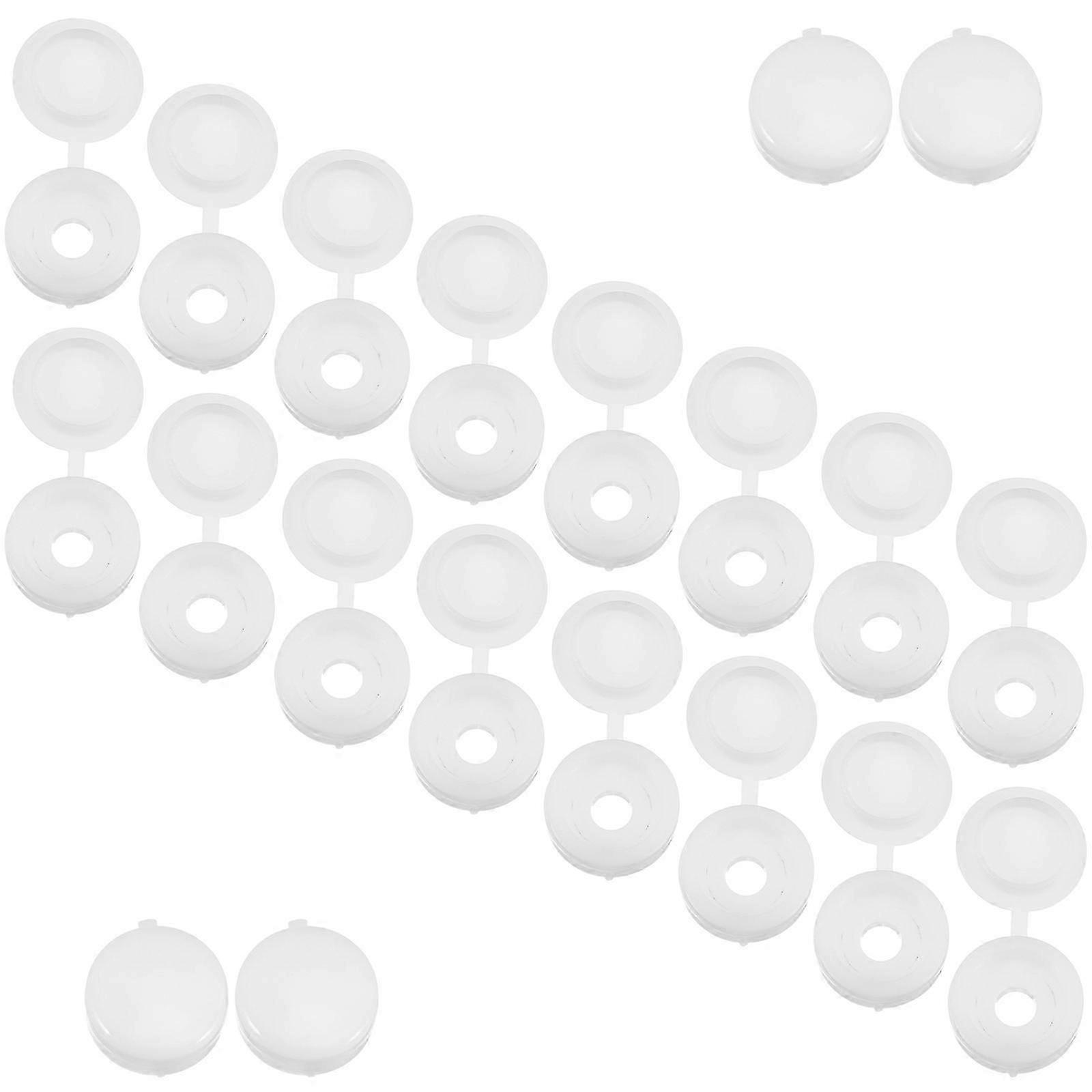 Screw Covers Plastic Hinged Caps compatible with Protection 2000Pcs White Durable Caps