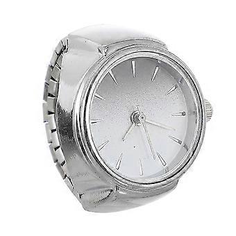 Fingeruhr aus Zinklegierung für Dekorationszwecke, modische Quarz-Ringuhr