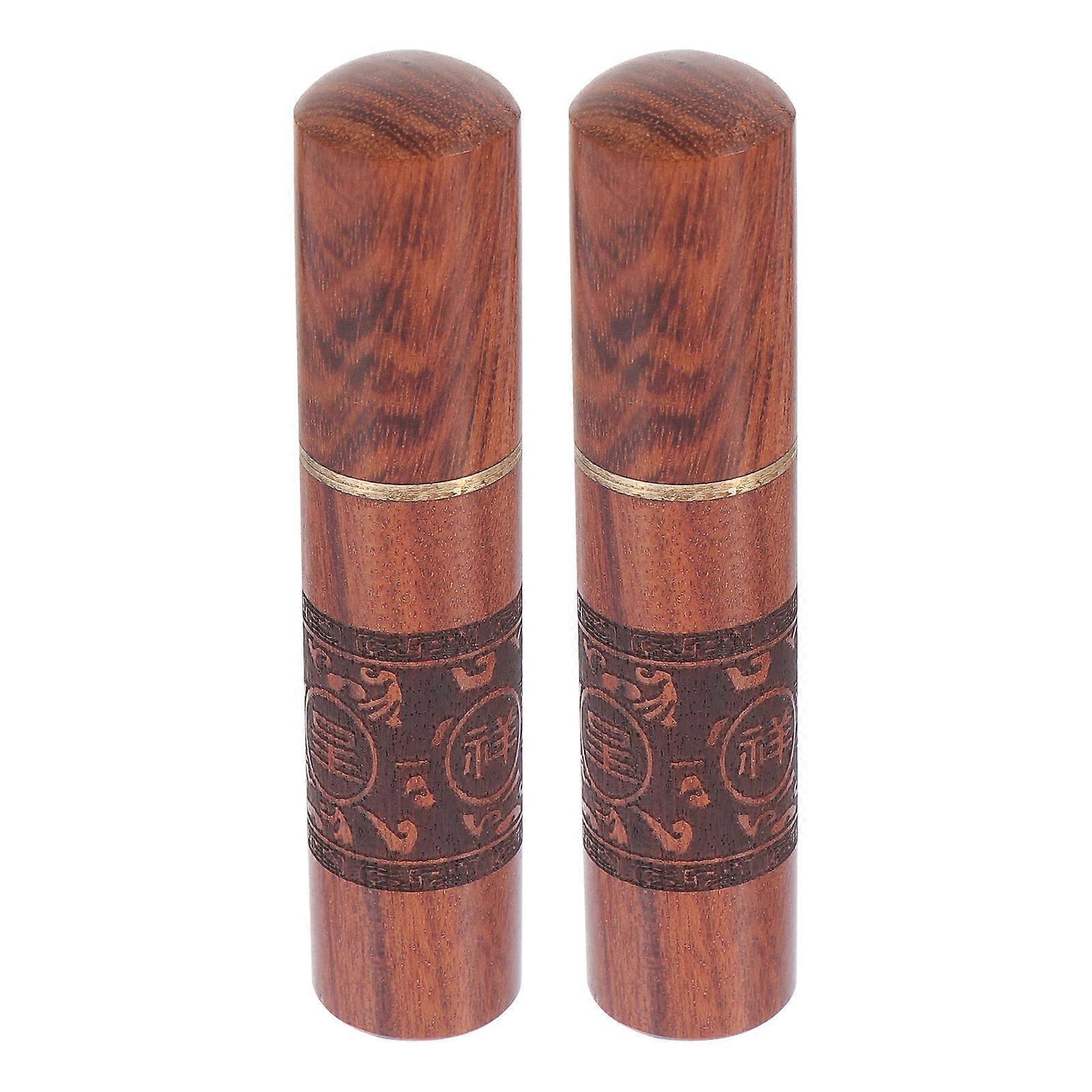 Sewing Needle Case Wood Material Threading Needles Holder for Storage 2Pcs