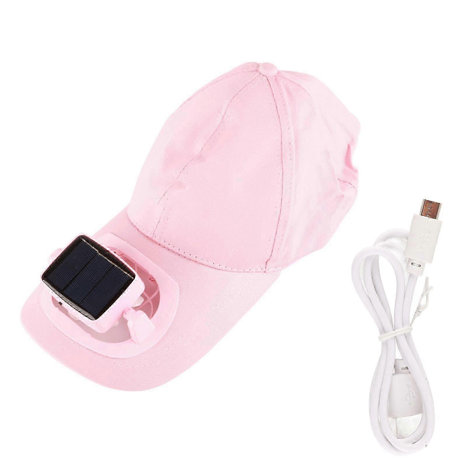 Adjustable Solar USB Rechargeable Sunshade Fan Cap