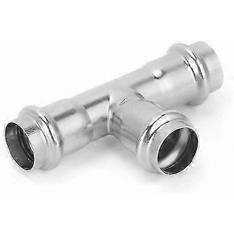 304 Stainless Steel Straight Tee Connector Adapter, Pipe Fitting Kit