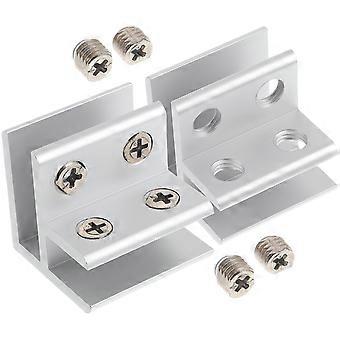 2 Pz Staffa Corrimano Supporto Corrimano Supporto 90 Gradi Morsetto Vetro Scaffale Supporti Scaffale Scaffale Scaffale Morsetto Scaffale Vetro Scaffale Hardware