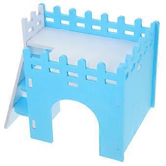 Doppelstöckiges Meerschweinchenhaus für Hamster (2 Sets) mit Leiter, PVC-Material