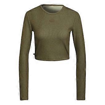Adidas Womens/Ladies Cropped Slim Long-Sleeved Sweater Top