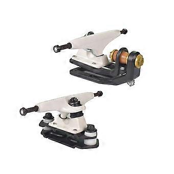 S1 Surf Skateboard Trucks Adapter Pu Bushing Surf Skate Bridges Skateboard Steering flessibile con camion da 6,25 pollici, bianco