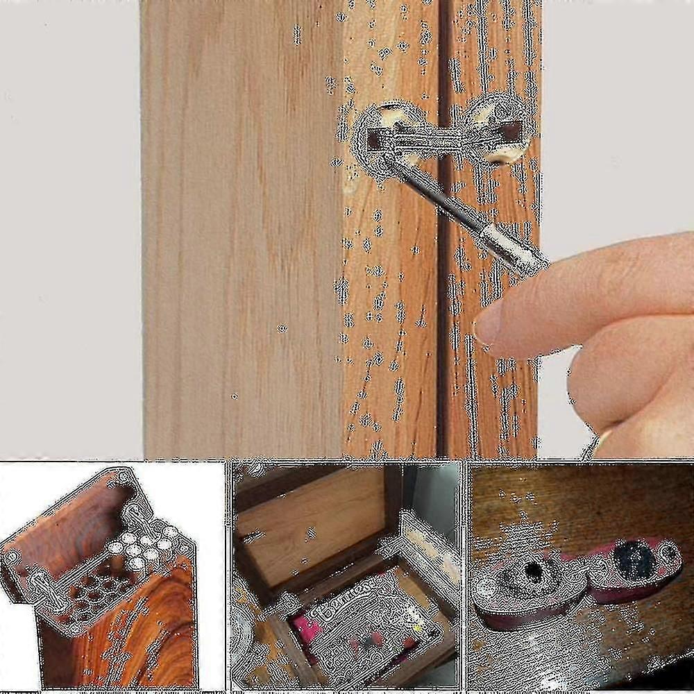 4-pack Hidden Brass Barrel Hinges Cylindrical Invisible Concealed
