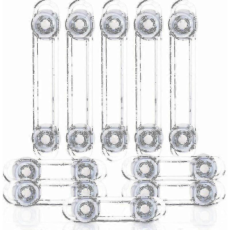 10-piece Multi-function Security Lock, Soft Belt Anti-opening Transparent Gift