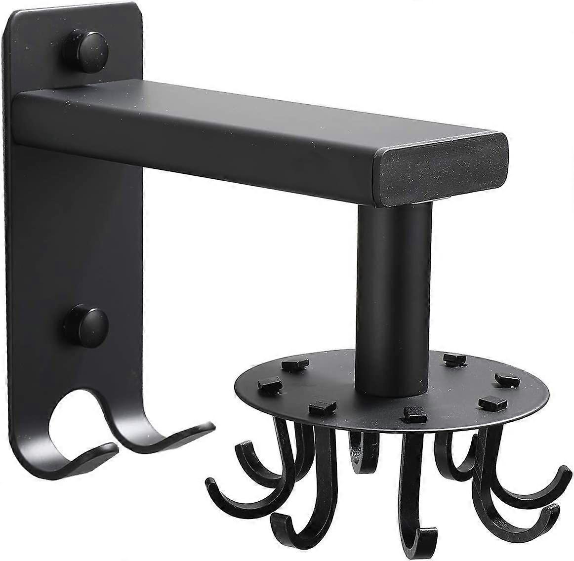 Wall-mounted Utensils Hanger, Adjustable Rotating Hooks (8 Hooks)