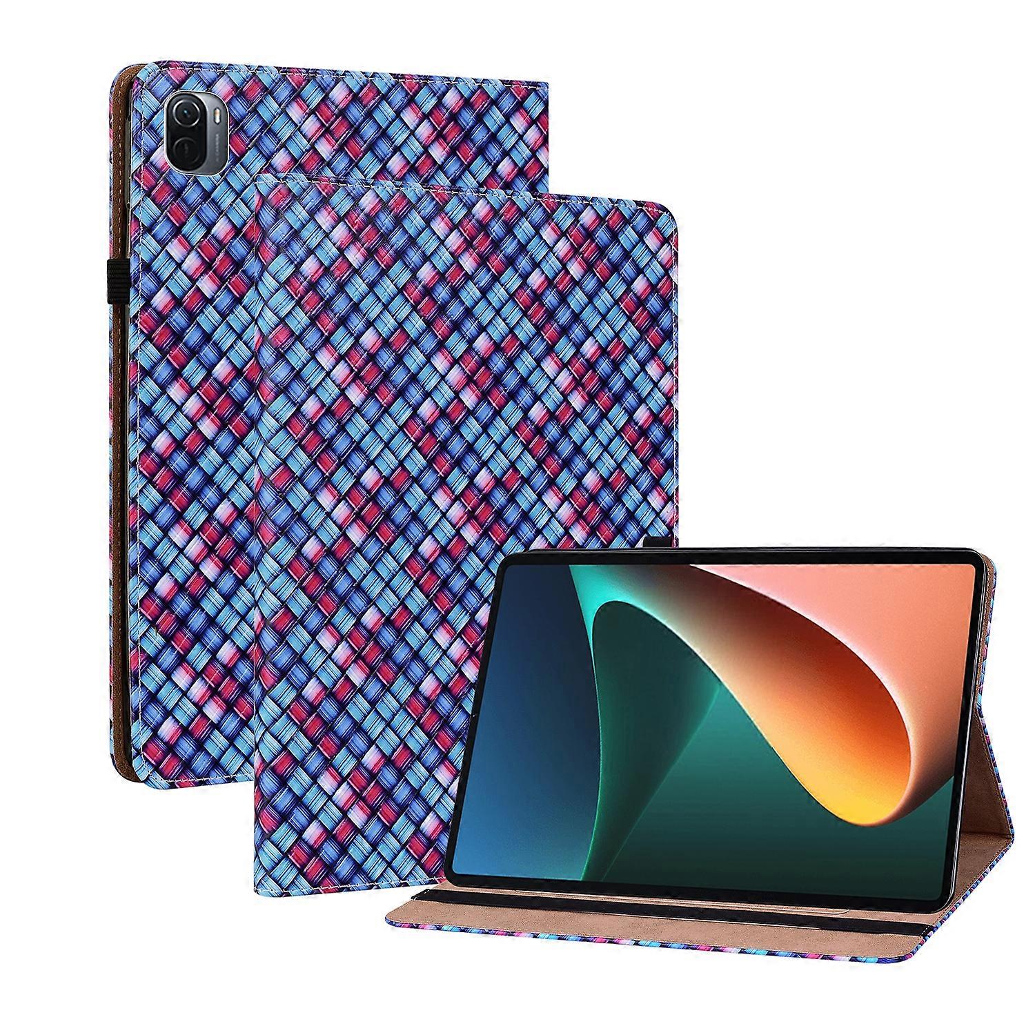 For Xiaomi Mi Pad 5 / 5 Pro 11.0 Blue Faux Leather Case Tablet Bag Pouch Case