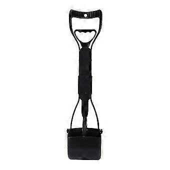 Foldable Dog Poop Scoop with Long Handle, Durable Spring for Grass Cleanup