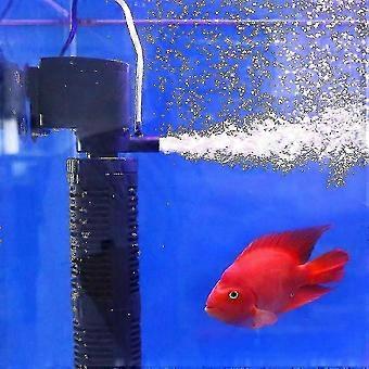 3-in-1-Wasserreiniger mit leiser Belüftung, interner Pumpe, Tauchpumpe, Aquariumfilter, Sauerstoffpumpe, Tauchpumpe - L
