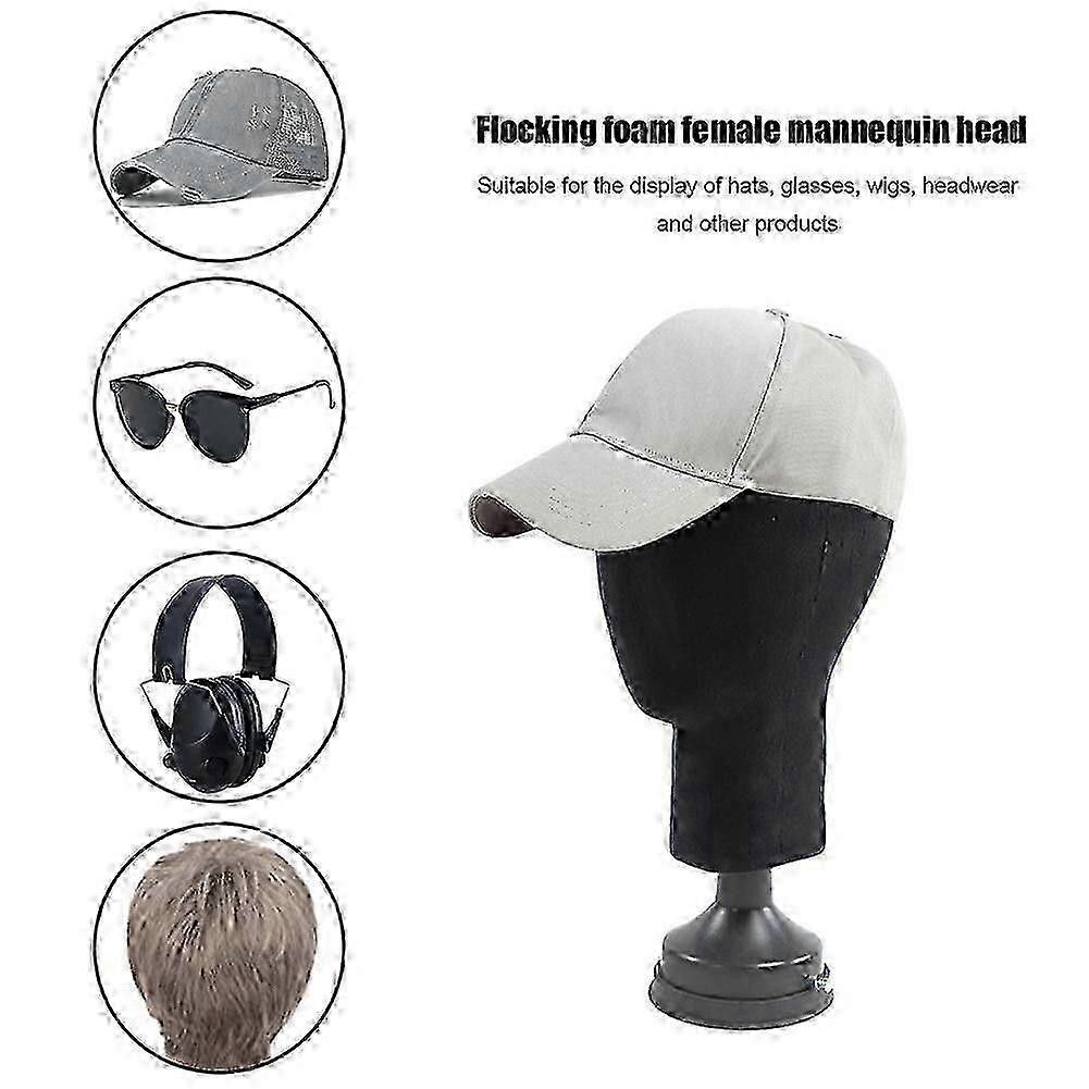 Flocking Foam Mannequin Head for Wig Display