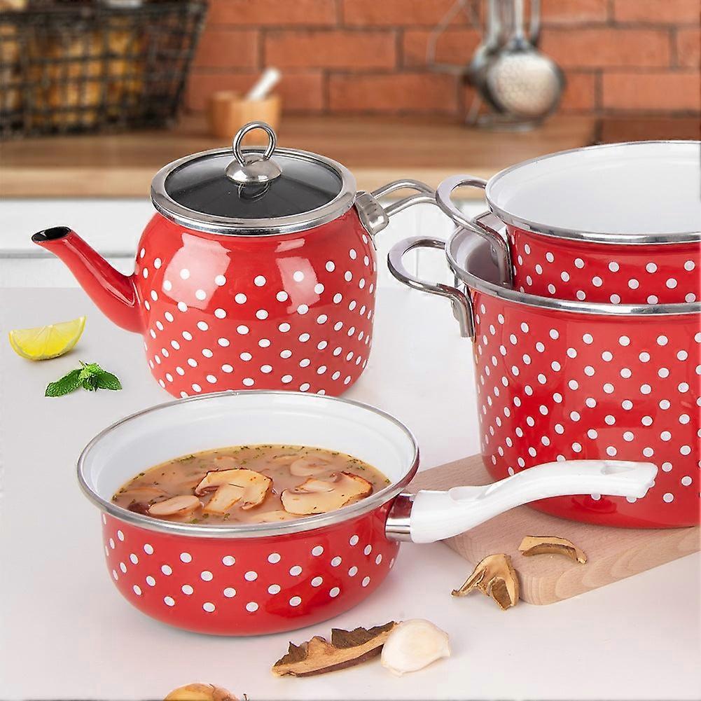 TECKA emaljerad kastrull 16 cm, 950 ml