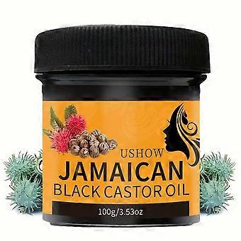 Natural Jamaican Black Castor Oil Hair Treatment, Deep Moisturizing for Dry Damaged Hair, 100g