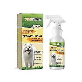 Træningsspray til kæledyrstoilet, dyrk indendørs og udendørs vejledning og positionering af katte og hunde, afføringsfremkaldere