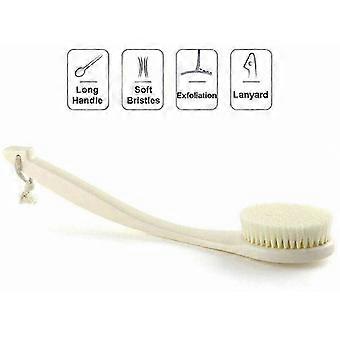 Cepillo de baño trasero Cepillo de baño para mujer Espalda curva con mango largo Accesorios de baño Cepillo de ducha largo Ducha de plástico Cepillo de cuerpo largo Cepillos secos Bro