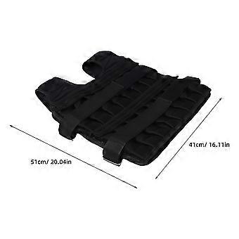 Adjustable Weighted Vest for Strength Training Workout Fitness Use Without Weight Strips